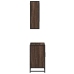 Set de muebles baño 2 pzas madera contrachapada marrón roble