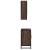 Set de muebles baño 2 pzas madera contrachapada marrón roble