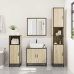 Set de muebles de baño 3 pzas madera contrachapada roble Sonoma