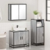 Set de muebles de baño 3 pzas madera contrachapada gris sonoma