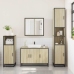 Set de muebles de baño 3 pzas madera contrachapada roble Sonoma