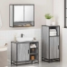 Set de muebles de baño 3 pzas madera contrachapada gris sonoma