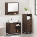 Set de muebles baño 3 pzas madera contrachapada roble marrón