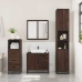 Set de muebles baño 3 pzas madera contrachapada roble marrón