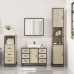 Set de muebles de baño 3 pzas madera contrachapada roble Sonoma