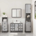 Set de muebles de baño 3 pzas madera contrachapada gris sonoma