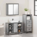 Set de muebles de baño 3 pzas madera contrachapada gris sonoma