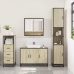 Set de muebles de baño 3 pzas madera contrachapada roble Sonoma