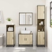 Set de muebles de baño 3 pzas madera contrachapada roble Sonoma