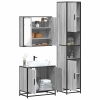 Set de muebles de baño 3 pzas madera contrachapada gris sonoma