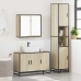 Set de muebles de baño 3 pzas madera contrachapada roble Sonoma