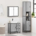 Set de muebles de baño 3 pzas madera contrachapada gris sonoma