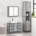 Set de muebles de baño 3 pzas madera contrachapada gris sonoma