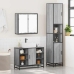 Set de muebles de baño 3 pzas madera contrachapada gris sonoma