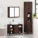 Set de muebles baño 3 pzas madera contrachapada roble marrón