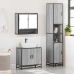 Set de muebles de baño 3 pzas madera contrachapada gris sonoma