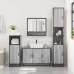 Set de muebles de baño 3 pzas madera contrachapada gris sonoma