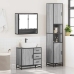 Set de muebles de baño 3 pzas madera contrachapada gris sonoma