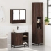 Set de muebles baño 3 pzas madera contrachapada roble marrón