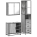 Set de muebles de baño 3 pzas madera contrachapada gris sonoma