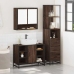 Set de muebles baño 3 pzas madera contrachapada roble marrón