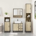 Juego de muebles de baño 4 pzas contrachapada roble sonoma