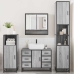 Set de muebles de baño 4 pzas madera contrachapada gris sonoma