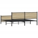 Estructura de cama sin colchón metal roble Sonoma 183x213 cm