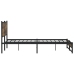 Estructura de cama sin colchón metal roble ahumado 193x203 cm