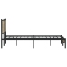 Estructura de cama sin colchón metal roble Sonoma 183x213 cm