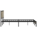 Estructura de cama sin colchón metal roble Sonoma 193x203 cm