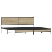 Estructura de cama sin colchón metal roble Sonoma 200x200 cm