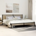Estructura de cama sin colchón metal roble Sonoma 200x200 cm