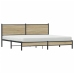 Estructura de cama sin colchón metal roble Sonoma 200x200 cm