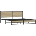 Estructura de cama sin colchón metal roble Sonoma 183x213 cm
