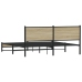 Estructura de cama sin colchón metal roble Sonoma 183x213 cm