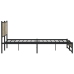 Estructura de cama sin colchón metal roble Sonoma 193x203 cm