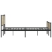 Estructura de cama sin colchón metal roble Sonoma 193x203 cm