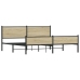 Estructura de cama sin colchón metal roble Sonoma 200x200 cm