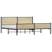 Estructura de cama sin colchón metal roble Sonoma 200x200 cm
