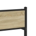 Estructura de cama sin colchón metal roble Sonoma 200x200 cm