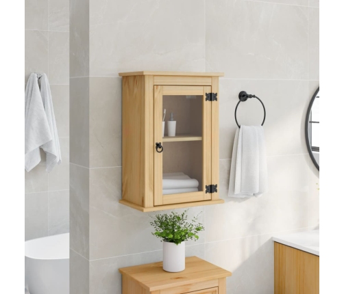 Armario de baño de pared Corona madera maciza pino 45x27x64,5cm