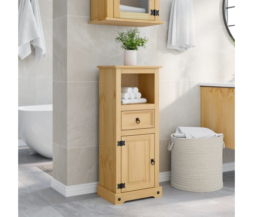 Armario de baño Corona madera maciza de pino 45x33x110 cm