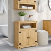 Armario de baño Corona madera maciza de pino 70x33x80 cm