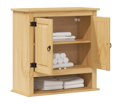 Armario de baño Corona madera maciza de pino 70x33x71,5 cm