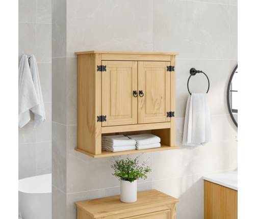 Armario de baño Corona madera maciza de pino 70x33x71,5 cm