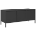 Mueble para TV acero laminado en frío negro 101,5x39x43,5 cm