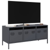 Mueble de TV acero laminado en frío antracita 101,5x39x43,5 cm