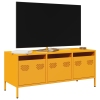 Mueble para TV acero laminado en frío amarillo 101,5x39x43,5 cm