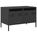 Mueble para TV acero laminado en frío negro 68x39x43,5 cm